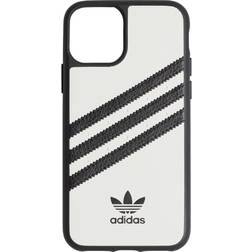 Adidas Phone Case Compatible with iPhone 11 Pro Case, Originals Moulded TPU Three Stripes Protective Phone Cover, White and Black