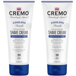 Cremo Barber Grade Cooling Shave Cream Astonishingly Superior Ultra-Slick Shaving Cream Fights Nicks Cuts and Razor Burn 6 Oz (2-Pack)