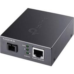 TP-Link TL-FC311B-20 Gigabit WDM SFP to RJ45 Fiber Media Converter 10/100/1000Mbps RJ45 Port to 1000Base-LX