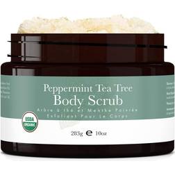 Beauty By Earth Body Scrub Peppermint Tea Tree Sugar Scrub Hydrating Exfoliating Body Scrub