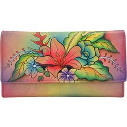 Anuschka Women s Hanpainted Leather Multi Pocket Wallet