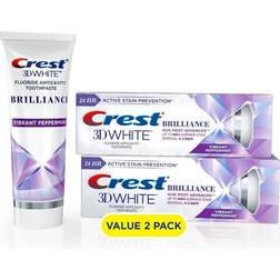 Crest 3D White Brilliance Vibrant Toothpaste Pack 2