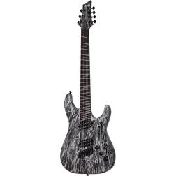 Schecter C-7 Multiscale 7-String Electric Guitar,Ebony Fretboard,Silver Mountain