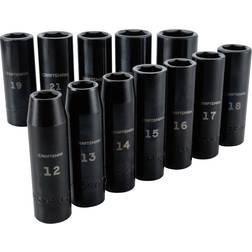 Craftsman X drive Metric 6 Point Deep Deep Impact Socket 12 pc