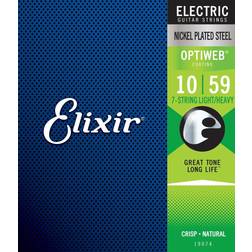 Elixir Electric Nickel Plated Steel Optiweb 7-String 10-59