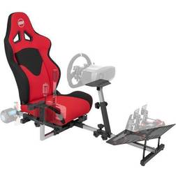 GEN3 Racing Wheel Stand Cockpit Red on BLACK Fits All Logitech G923