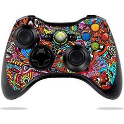 MightySkins compatible with microsoft xbox 360 controller - acid trippy protective, vinyl decal wrap