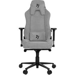 Arozzi Vernazza Premium Ergonomic Fabric High-Back Gaming Chair, Light Gray