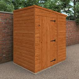 4x6w Modular Windowless Shiplap Timber Pent Shed (Building Area )