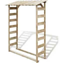 vidaXL Deposito per Legname Capanno 150x44x176 cm