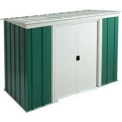 Arrow Greenvale 6X4 Pent Green & White Metal Shed With