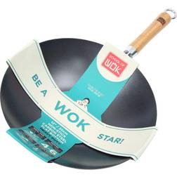 School of Wok School of Wok Wok Star 30cm Non-Stick Carbon Duty FREE