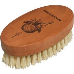 Vegan Beard Brush Pear Wood With Sisal Fibres