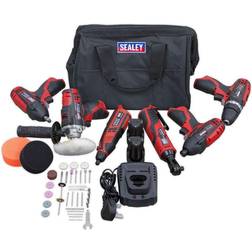 Sealey CP1200COMBO2 12V Cordless Power Tool Combo 6pc Kit