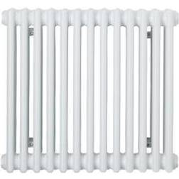 B&Q Acova White 2 Column W628mm X H500mm