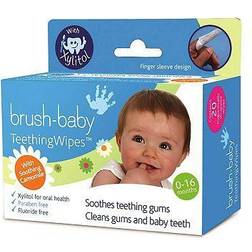 Brush-Baby Applemint pyyhkeet hampaille lapsille 20 kpl