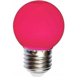 Spectrum E27 1W Rød LED dekorationspære, 45mm