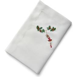Langkilde & Søn Juleserviet med Ballerina Stofserviet Rød (50x50cm)