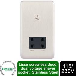 Schneider Electric Lisse Shaver Socket Dual Voltage 115/230V