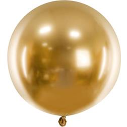 PartyDeco Bubble Ballon Chrome Guld