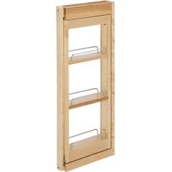 Rev-A-Shelf 3 in. W x 30 in. H Pull-Out Between Cabinet Wall Filler with SC, Unfinished Wood