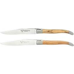 Laguiole 2 delar Oliv, rostfri matt