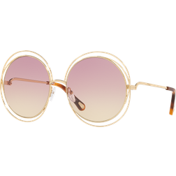 Chloé Solbriller - Gold/Pink