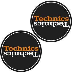 Technics 60668 Slipmat Duplex 6: White/Orange Mirror on Black