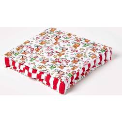 Homescapes Owl Chair Cushions Red