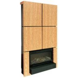 B&Q Centrum Oak Effect Electric Fire Hub