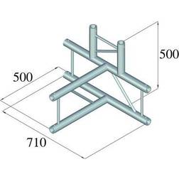 AluTruss BILOCK BQ2-PAT42V 4-vejs T-stykke