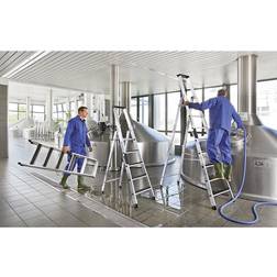 Günzburger Steigtechnik MUNK 41510 Aluminium Stufen-Stehleiter Arbejdshøjde (max. 4.5 m