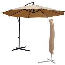 KCT 3.5m Large Mocha Garden Parasol with