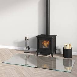 vidaXL Fireplace Glass Plate Rectangular 120x60 cm