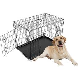 FoxHunter Pet Cage 36 inch Black