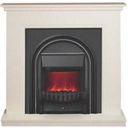 Be Modern Colville Soft White & Anthracite Fire Suite