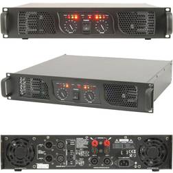 Loops 2800W Stereo Power Amplifier Professional 2 Ohm DJ Speaker System 19" 2U Rack