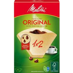 Melitta Kaffefilter 1X2 40pack Obs