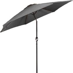 Groundlevel Grey 2m Crank Tilt Garden Parasol