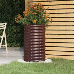 vidaXL Jardinière de Jardin Pot À Fleurs Boíte À Plantes 40x40x68 cm Marron