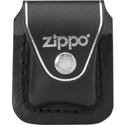 Zippo lighter pouch leather black/clip