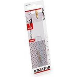 Kreator HSS-Tin metalbor 1,0 mm 2 stk