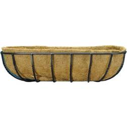 Selections Manor Garden Black Basket Manger Trough Planter