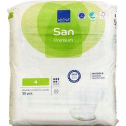 Abena San 4 Premium Incontinence Pads 20x44cm 800ml 30 Stk