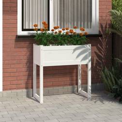 vidaXL Jardinera Madera Maciza De Pino 78x40x81 cm