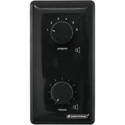 Omnitronic PA vol contr/prog select 20W mono bk, PA volymkontroll/programväljare 20W mono svart