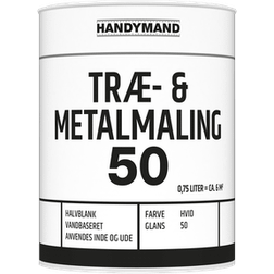 Handymand Træ- og metalmaling Hvid 0.75L