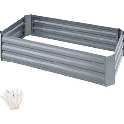 tectake Arriate Pimpinela 200 L Acero Galvanizado 120x60x30 cm - Grau