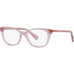 Ralph Lauren Kvinde RA7146 6038 51 Briller Kvinder Lyserød Transparent Pink 51mm