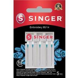 Singer sewing machine embroidery needle 90/14 5 pcs